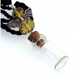 Golden Rays Angel of Light Bottle Pendant